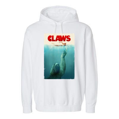 Claws Sloth Garment-Dyed Fleece Hoodie