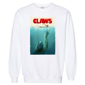 Claws Sloth Garment-Dyed Sweatshirt