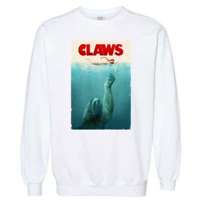 Claws Sloth Garment-Dyed Sweatshirt