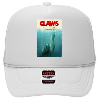 Claws Sloth High Crown Mesh Back Trucker Hat