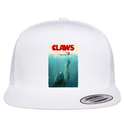 Claws Sloth Flat Bill Trucker Hat