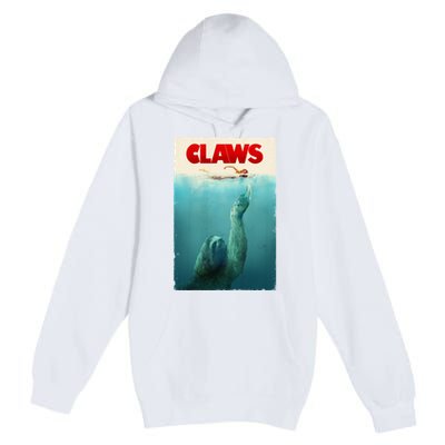 Claws Sloth Premium Pullover Hoodie