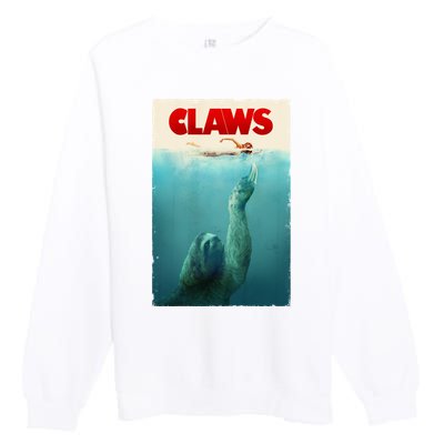 Claws Sloth Premium Crewneck Sweatshirt