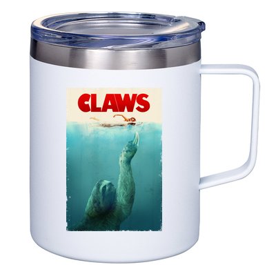 Claws Sloth 12oz Stainless Steel Coffee Mug