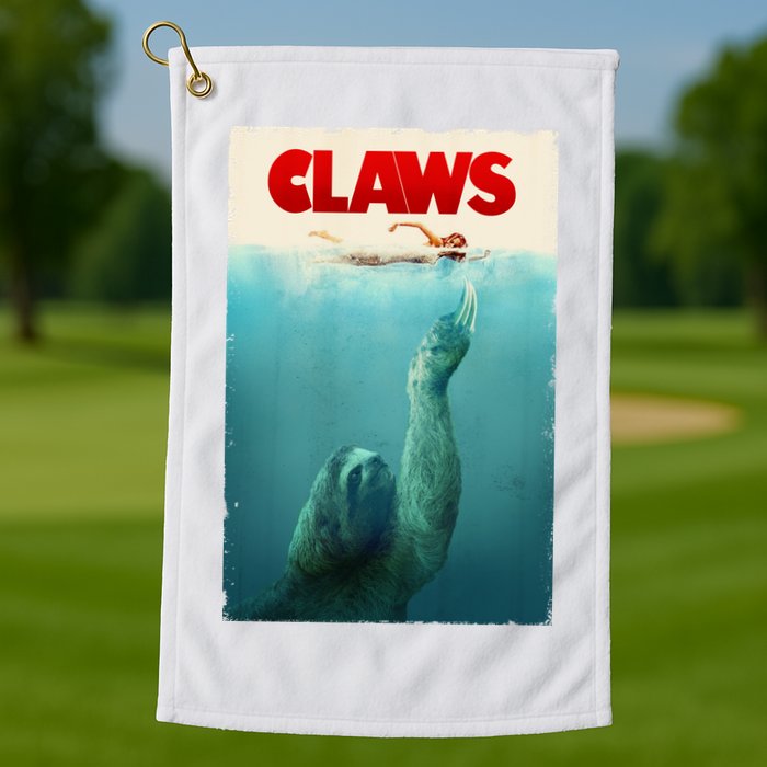 Claws Sloth Golf Towel