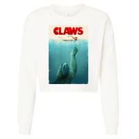 Claws Sloth Cropped Pullover Crew