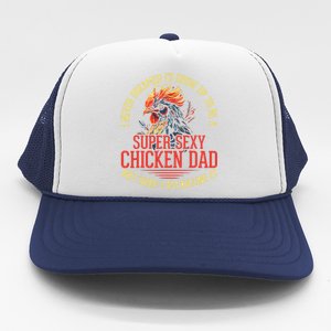 Chicken Lover Best Dad Ever Chicken Farmer Fathers Day Trucker Hat