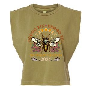 Cicada Lover Brood Xix Brood Xiii Year Of The Cicada 2024 Garment-Dyed Women's Muscle Tee