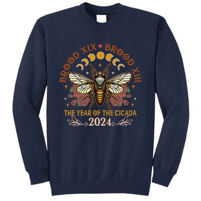 Cicada Lover Brood Xix Brood Xiii Year Of The Cicada 2024 Tall Sweatshirt