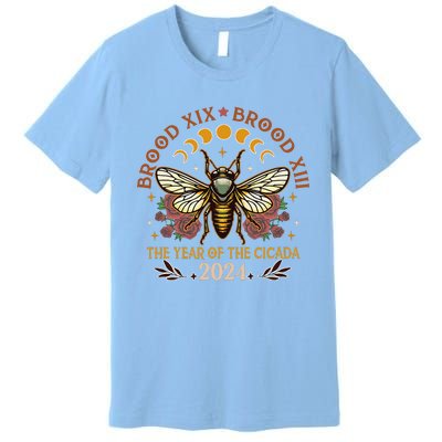 Cicada Lover Brood Xix Brood Xiii Year Of The Cicada 2024 Premium T-Shirt