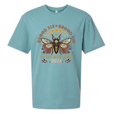 Cicada Lover Brood Xix Brood Xiii Year Of The Cicada 2024 Sueded Cloud Jersey T-Shirt