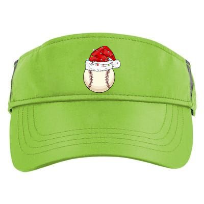 Christmas Lights Baseball Santa Hat Catcher Pitcher Pj Gift Adult Drive Performance Visor