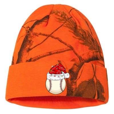 Christmas Lights Baseball Santa Hat Catcher Pitcher Pj Gift Kati Licensed 12" Camo Beanie