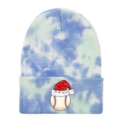 Christmas Lights Baseball Santa Hat Catcher Pitcher Pj Gift Tie Dye 12in Knit Beanie