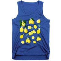 Cute Lemon Botanical Gardening Summertime Lemon Lover Gift Tank Top