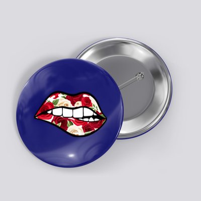 Cool Lips Bite MeRoses Valentine DayMothers Day Gift Button