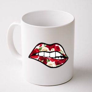 Cool Lips Bite MeRoses Valentine DayMothers Day Gift Coffee Mug