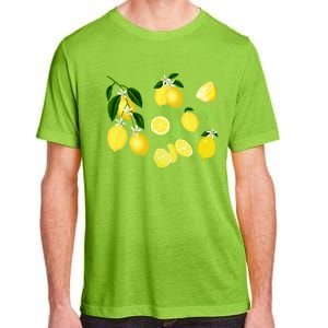 Cute Lemon Botanical Gardening Summertime Lemon Lover Great Gift Adult ChromaSoft Performance T-Shirt