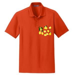 Cute Lemon Botanical Gardening Summertime Lemon Lover Great Gift Dry Zone Grid Polo