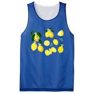 Cute Lemon Botanical Gardening Summertime Lemon Lover Great Gift Mesh Reversible Basketball Jersey Tank