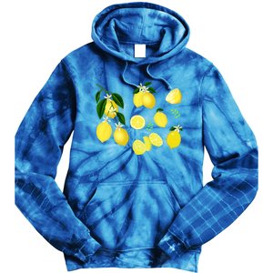 Cute Lemon Botanical Gardening Summertime Lemon Lover Great Gift Tie Dye Hoodie