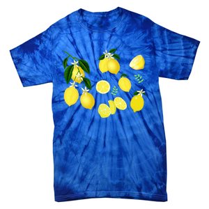 Cute Lemon Botanical Gardening Summertime Lemon Lover Great Gift Tie-Dye T-Shirt