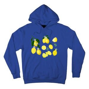 Cute Lemon Botanical Gardening Summertime Lemon Lover Great Gift Tall Hoodie