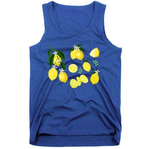 Cute Lemon Botanical Gardening Summertime Lemon Lover Great Gift Tank Top