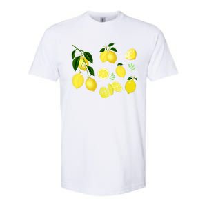 Cute Lemon Botanical Gardening Summertime Lemon Lover Great Gift Softstyle CVC T-Shirt