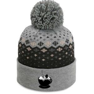 Coffee Lovers Bubble Bath The Baniff Cuffed Pom Beanie