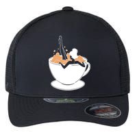 Coffee Lovers Bubble Bath Flexfit Unipanel Trucker Cap