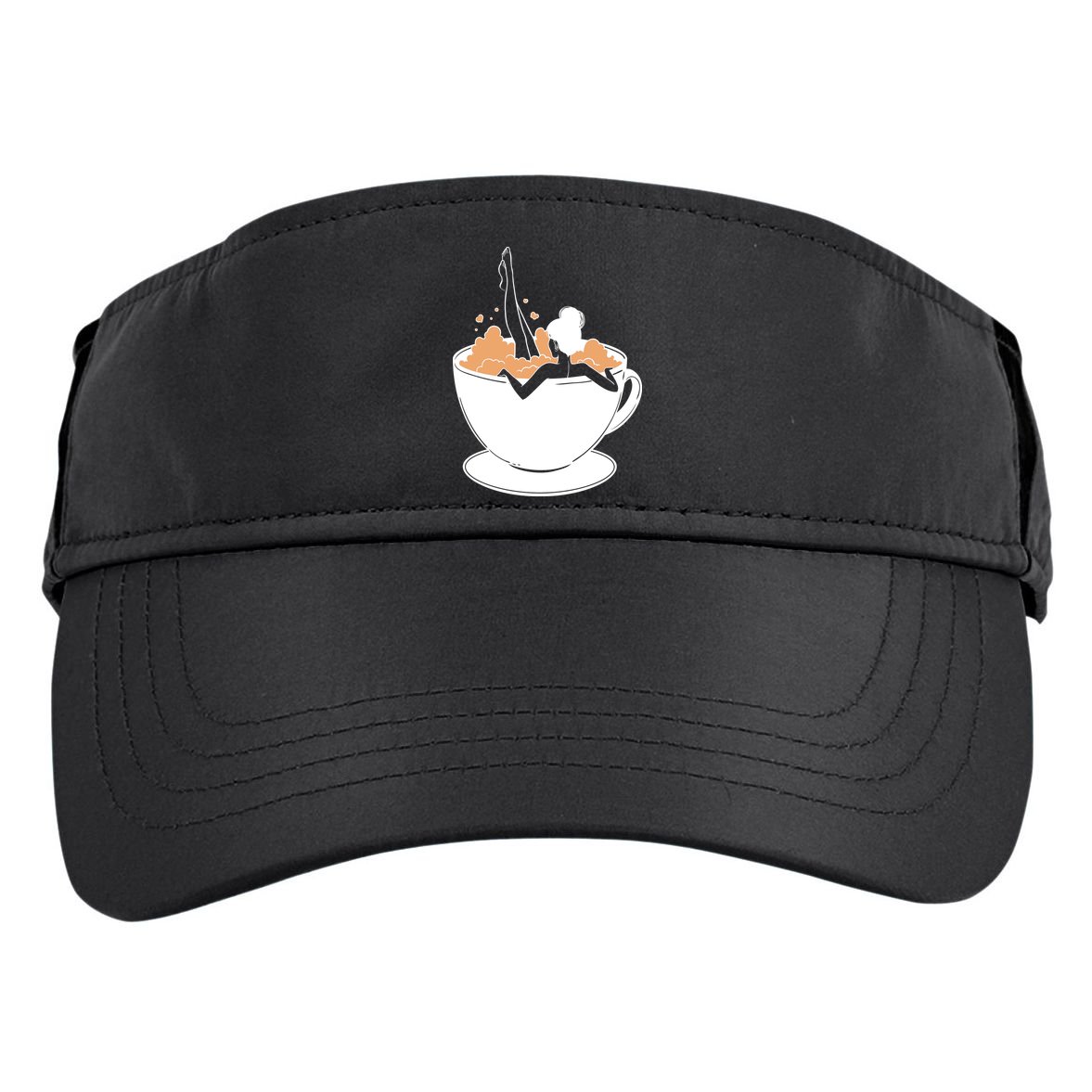 Coffee Lovers Bubble Bath Adult Drive Performance Visor