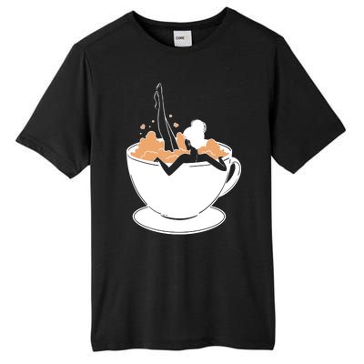 Coffee Lovers Bubble Bath Tall Fusion ChromaSoft Performance T-Shirt