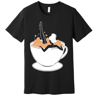 Coffee Lovers Bubble Bath Premium T-Shirt