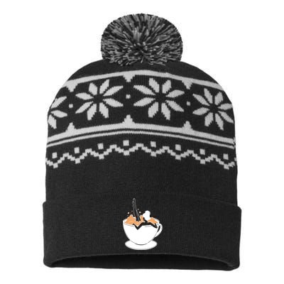 Coffee Lovers Bubble Bath USA-Made Snowflake Beanie