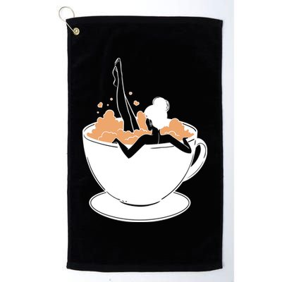 Coffee Lovers Bubble Bath Golf Towel