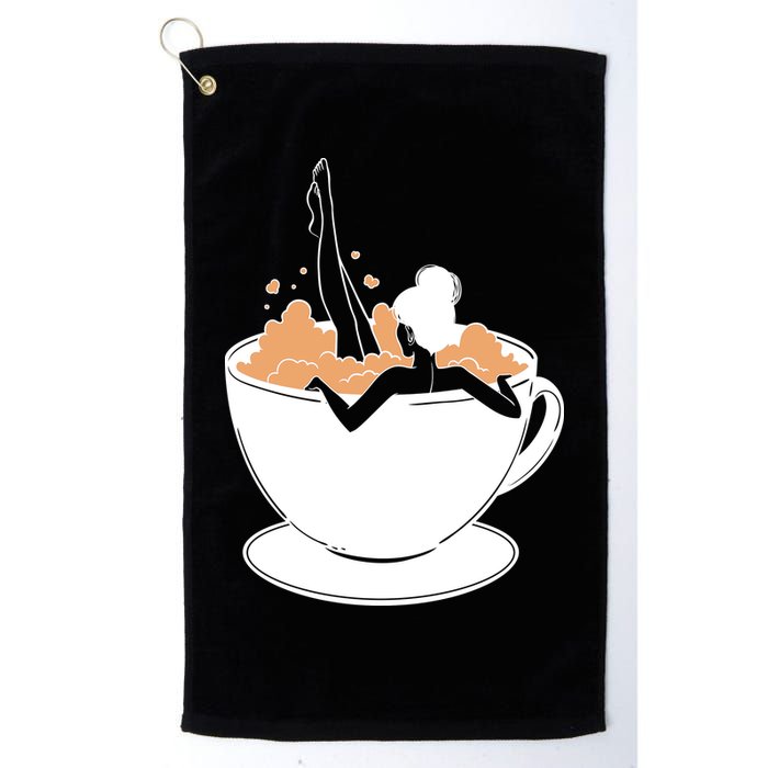 Coffee Lovers Bubble Bath Golf Towel