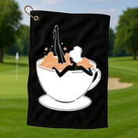 Coffee Lovers Bubble Bath Golf Towel