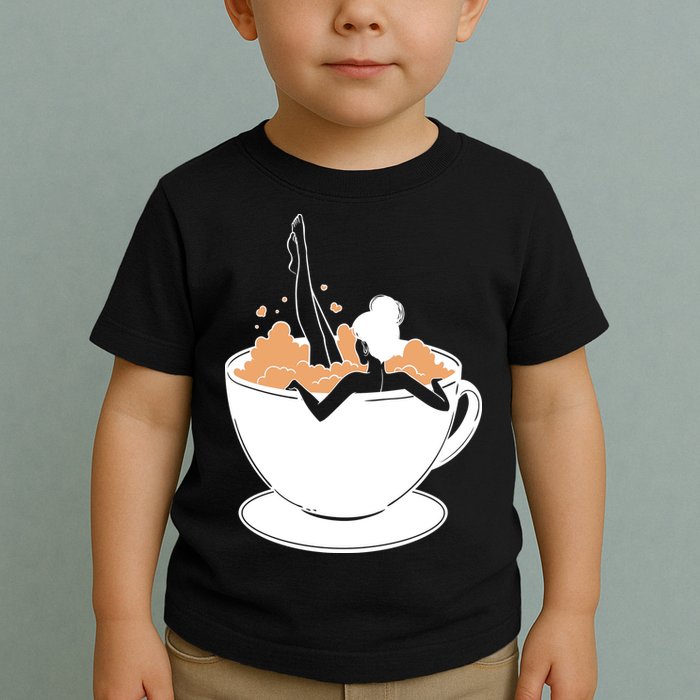 Coffee Lovers Bubble Bath Toddler T-Shirt