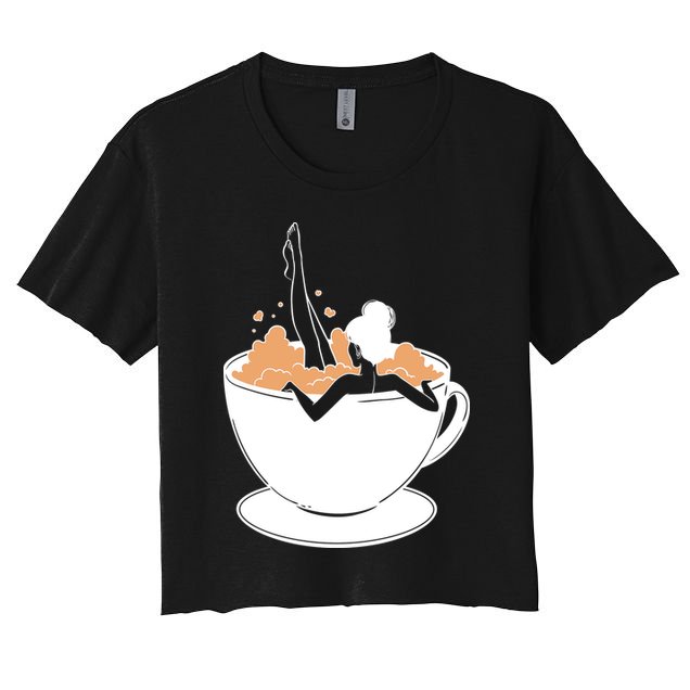 Coffee Lovers Bubble Bath Crop Top