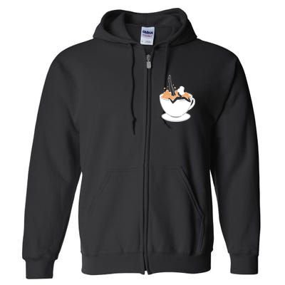 Coffee Lovers Bubble Bath Full Zip Hoodie