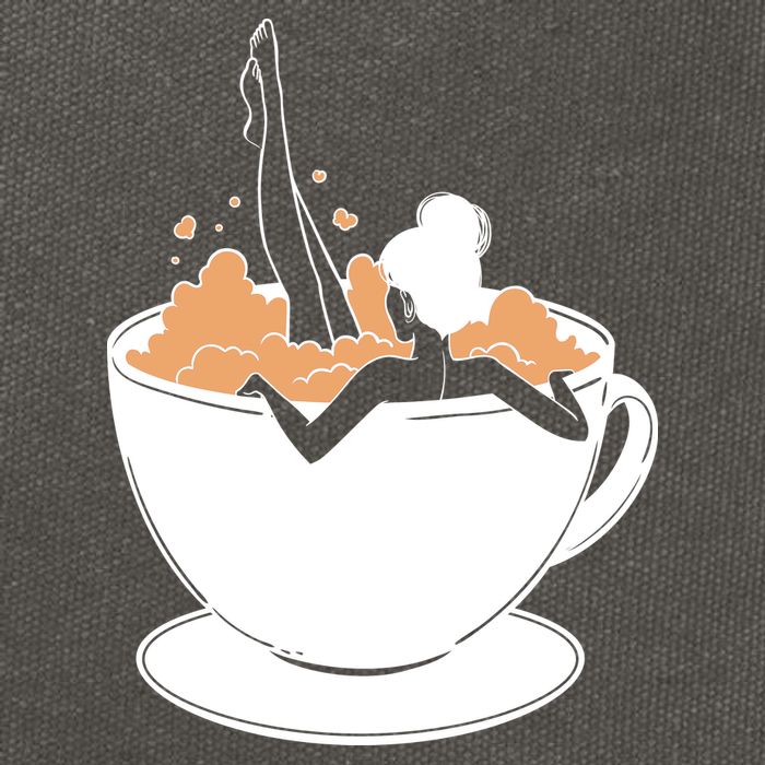 Coffee Lovers Bubble Bath Cotton Canvas Backpack