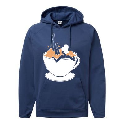 Coffee Lovers Bubble Bath Performance Fleece Hoodie