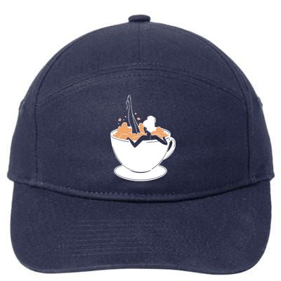 Coffee Lovers Bubble Bath 7-Panel Snapback Hat