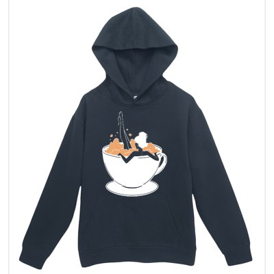 Coffee Lovers Bubble Bath Urban Pullover Hoodie