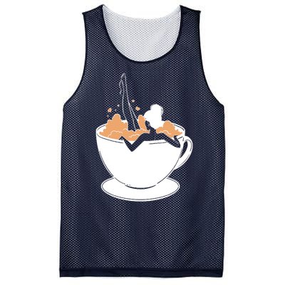 Coffee Lovers Bubble Bath Mesh Reversible Basketball Jersey Tank