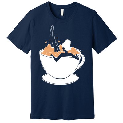 Coffee Lovers Bubble Bath Premium T-Shirt