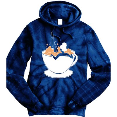 Coffee Lovers Bubble Bath Tie Dye Hoodie