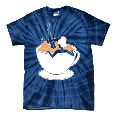 Coffee Lovers Bubble Bath Tie-Dye T-Shirt