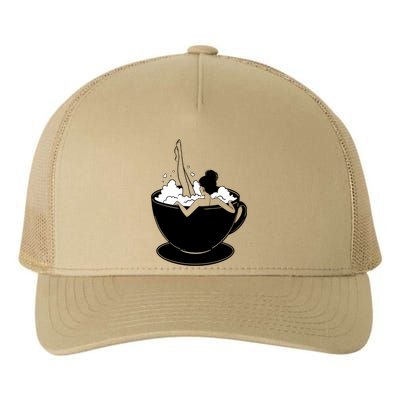 Coffee Lovers Bubble Bath Yupoong Adult 5-Panel Trucker Hat